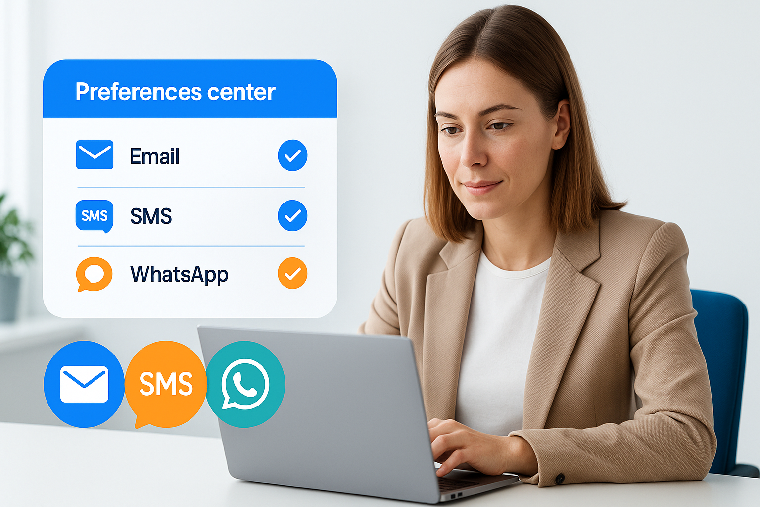 SI TUS CONTACTOS QUIEREN RECIBIR MENSAJES, PERO NO TODOS POR EL MISMO CANAL: CÓMO CREAR UN CENTRO DE PREFERENCIAS QUE MEJORE ENTREGABILIDAD Y CONVERSIÓN