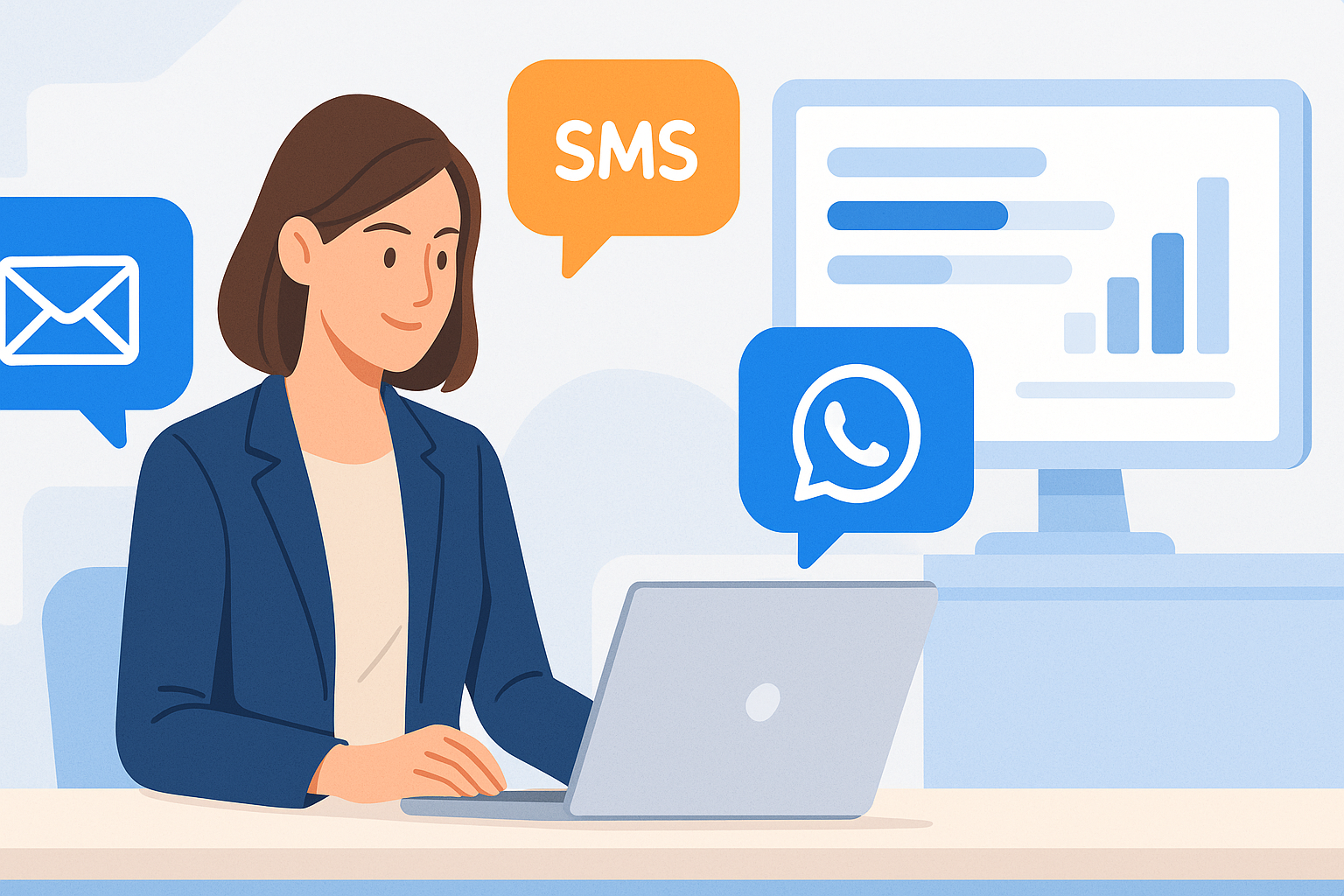 TUS EQUIPOS COMPITEN POR EL MISMO CONTACTO: GUÍA PARA ORQUESTAR LA FRECUENCIA ENTRE EMAIL, SMS Y WHATSAPP Y CONVERTIR SIN SATURAR