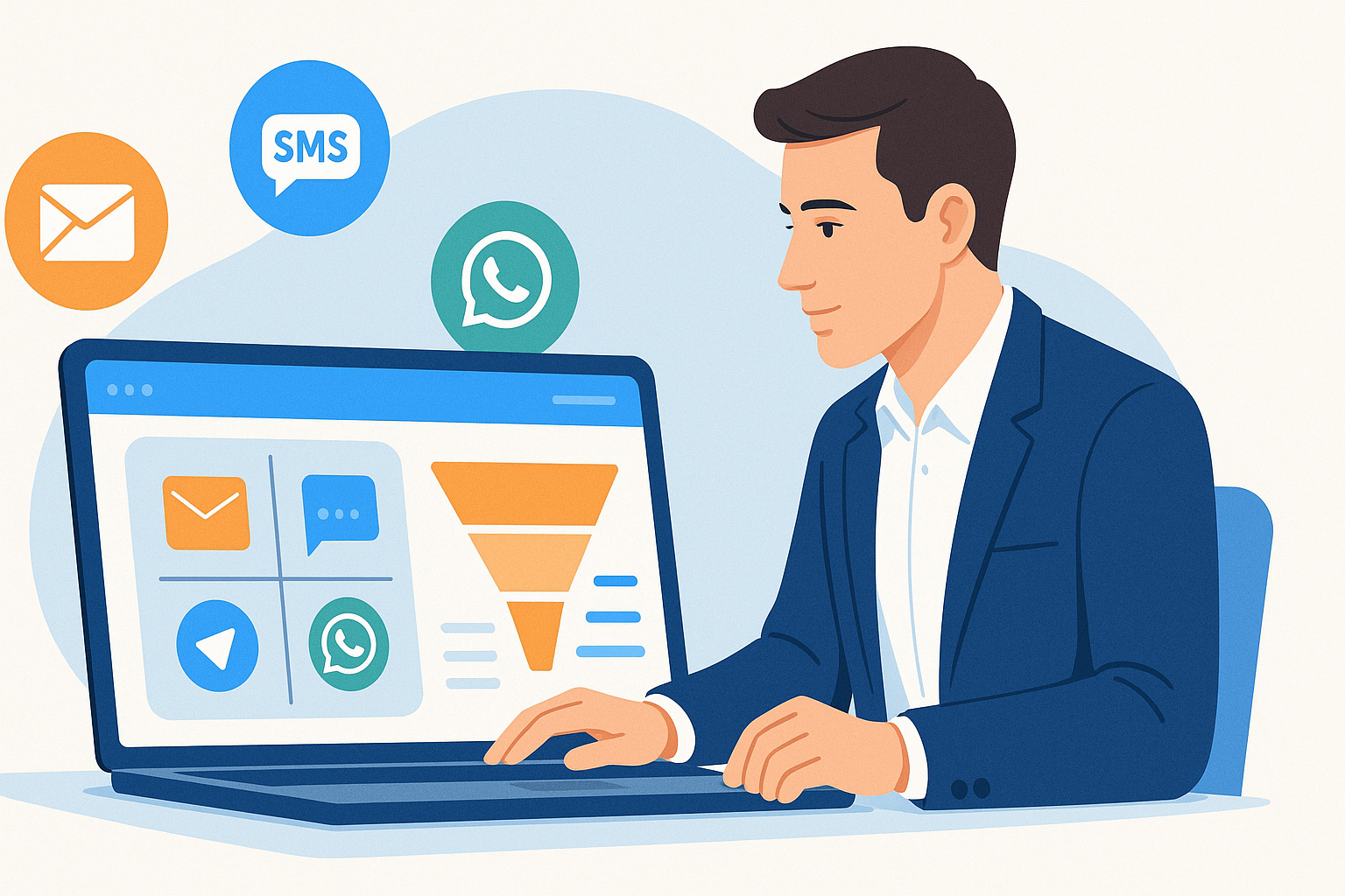 TU ORQUESTACIÓN MULTICANAL PUEDE CONVERTIR MÁS: CÓMO CREAR UNA MATRIZ AUTOMÁTICA DE EMAIL, SMS Y WHATSAPP SEGÚN URGENCIA, VALOR E INTENCIÓN