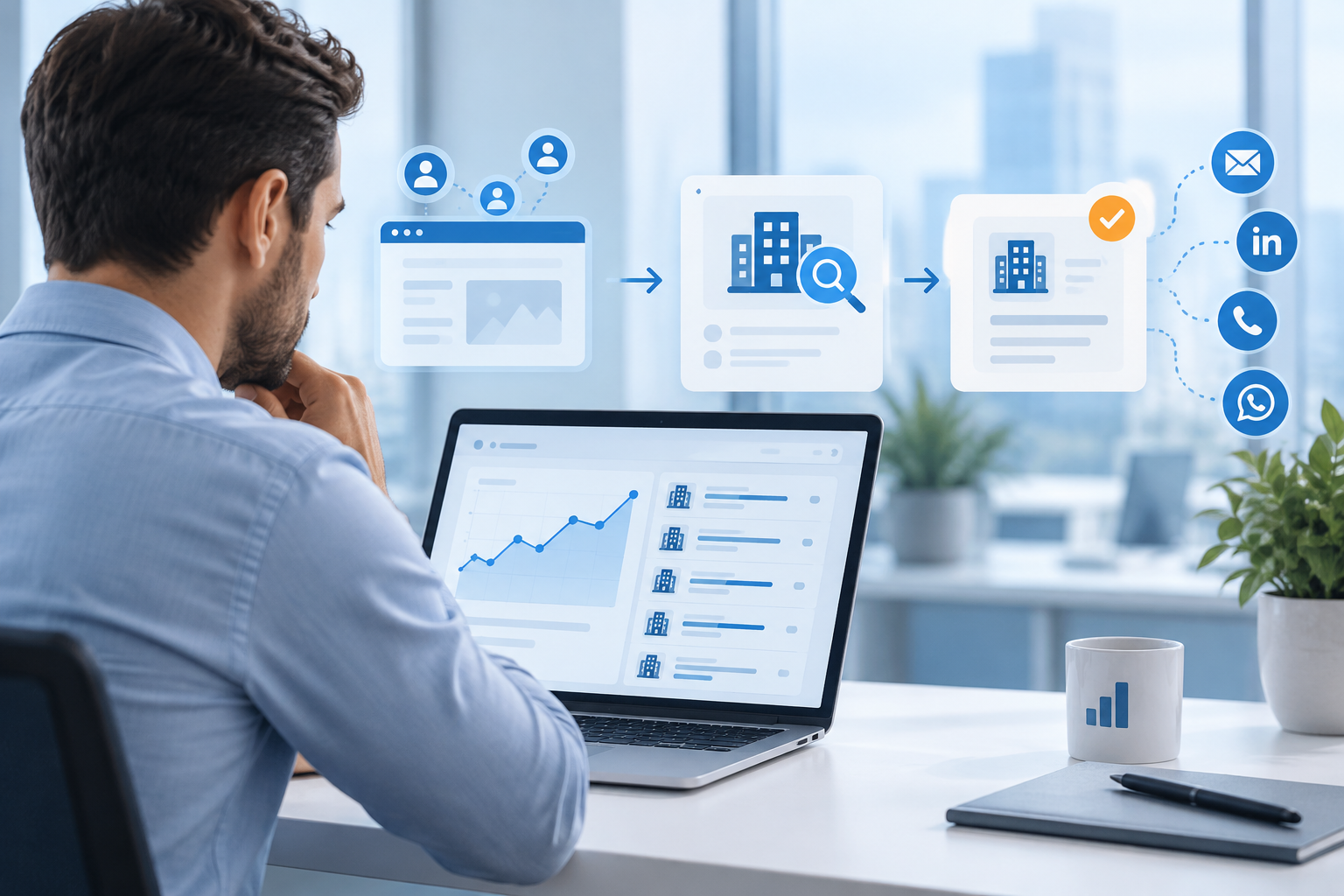 DE VISITAS WEB A CLIENTES POTENCIALES B2B: CÓMO IDENTIFICAR EMPRESAS Y VALIDAR SU INTERÉS