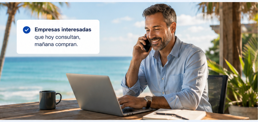 Conversación profesional para desarrollar oportunidades B2B
